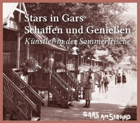 „Stars in Gars. Schaffen und Genießen. Künstler in der Sommerfrische“. Herausgegeben vom Museumsverein Gars, Zeitbrücke-Museum Gars. Mit einführenden Worten von Mag. Anton Ehrenberger (Ltg. Zeitbrücke-Museum Gars), historischer Aufarbeitung von Dr. Andreas Weigel (Literaturwissenschaftler) und künstlerischen Beiträgen von Mitgliedern des Kunstvereins raumgreifend. 210 Seiten mit ca. 200 teils färbigen teils Schwarz-Weiß-Abbildungen. Gars, 2017. Preis: 16.- Euro. ISBN 978–3–9504427–0–0.