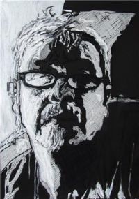 Selbstporträt. Ölpastell auf Karton, 30 x 20 cm, 2015