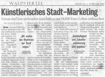 Presseartikel, Kurier